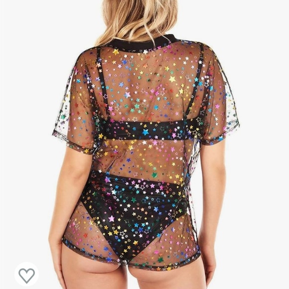 iHeartRaves Mesh Top Raves and Festivals size Medium - Picture 8 of 10